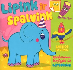 Lipink ir spalvink. Afrikos gyvūnai
