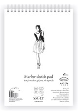 Markerinio popieriaus bloknotas A5 40l 100gsm