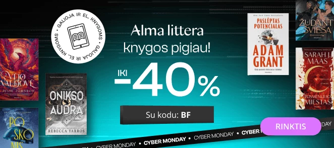 Leidyklos ALMA LITTERA knygoms iki -40% extra nuolaidos!