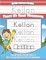 Kellan Letter Tracing for Kids Trace my Name Workbook
