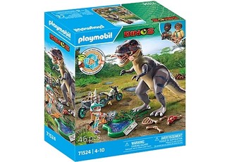 Schleich Dinos figūrėlių rinkinys 71524 – T‑Rex: pėdsakas ir seklys