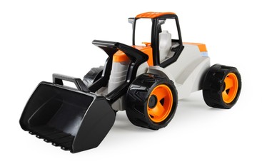 Giga Trucks „Earth Mover“ – žaislinė statybinė mašina, 67 cm, atvira krovimo dėžė