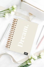 Laimės darbo knyga su spirale „Dream“ 2024