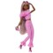 BARBIE DELUXE FASHIONISTAS lėlė rožiniu kostiumu (HYV28)