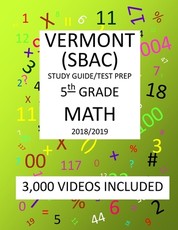 5th Grade VERMONT SBAC, 2019 MATH, Test Prep