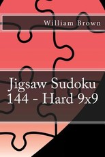 Jigsaw Sudoku 144 - Hard 9x9