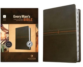 NLT Every Man's Bible, Filament Enabled (Leatherlike, East-West Grey, Indexed, Red Letter)