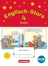 Englisch-Stars - BOOKii-Ausgabe - 4. Schuljahr. Comics. Übungsheft mit Lösungen