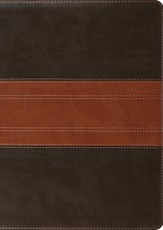 ESV Study Bible, Large Print (Trutone, Forest/Tan, Trail Design)
