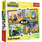 TREFL MINIONS 4 dėlionių rinkinys „Minions“
