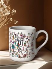 Riboto leidimo Knygos.lt puodelis (baltas), 330 ml