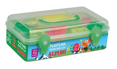 Plastilinas ALPINO 7sp+įrankių rinkinys