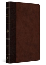 ESV Large Print Thinline Reference Bible (Trutone, Brown/Walnut, Timeless Design)