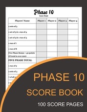 Phase 10 Score Book