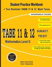 TABE 11&12 Subject Test Mathematics Level D