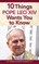 10 Things Pope Leo XIV Wants You to Know
