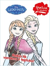 Ledo šalis. Spalvink su vandeniu