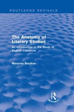 The Anatomy of Literary Studies (Routledge Revivals)
