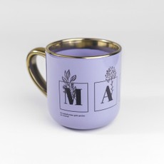 Riboto leidimo Knygos.lt puodelis MAMAI (violetinis), 400 ml