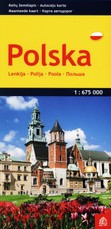 Lenkija. Kelių žemėlapis M 1:675 000