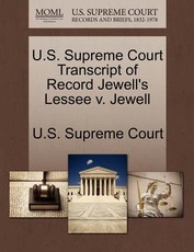 U.S. Supreme Court Transcript of Record Jewell's Lessee V. Jewell