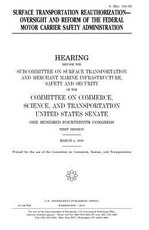Surface transportation reauthorization
