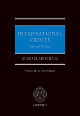 International Crimes: Volume I: Genocide