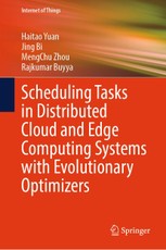 Scheduling Tasks in Distributed Cloud and Edge Computing Systems with Evolutionary Optimizers
