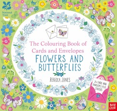 The National Trust: Colouring Cards and Envelopes: Flowers and Butterflies