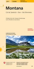 Swisstopo 1 : 50 000 Montana Wanderkarte
