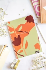 Taškuota užrašinė su spirale I Think