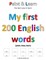 My first 200 English words