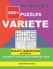 400+ puzzles VARIETE Easy - Medium levels Calcudoku Killer Jigsaw Numbricks Chain