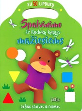 Spalvinimo ir lipdukų knyga. Meškiukas