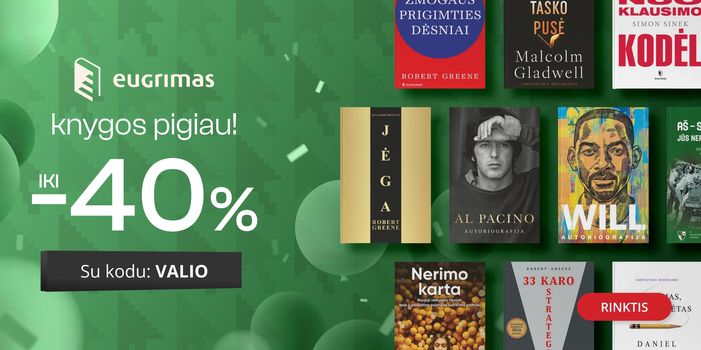 LEIDYKLOS EUGRIMAS KNYGOS - extra nuolaidos iki -40%!