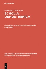 Scholia Demosthenica, Vol. II