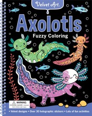 Velvet Art: Axolotls Fuzzy Coloring