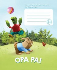 OPA PA priešmokyklinuko sąsiuvinis, langeliais, 24 psl.
