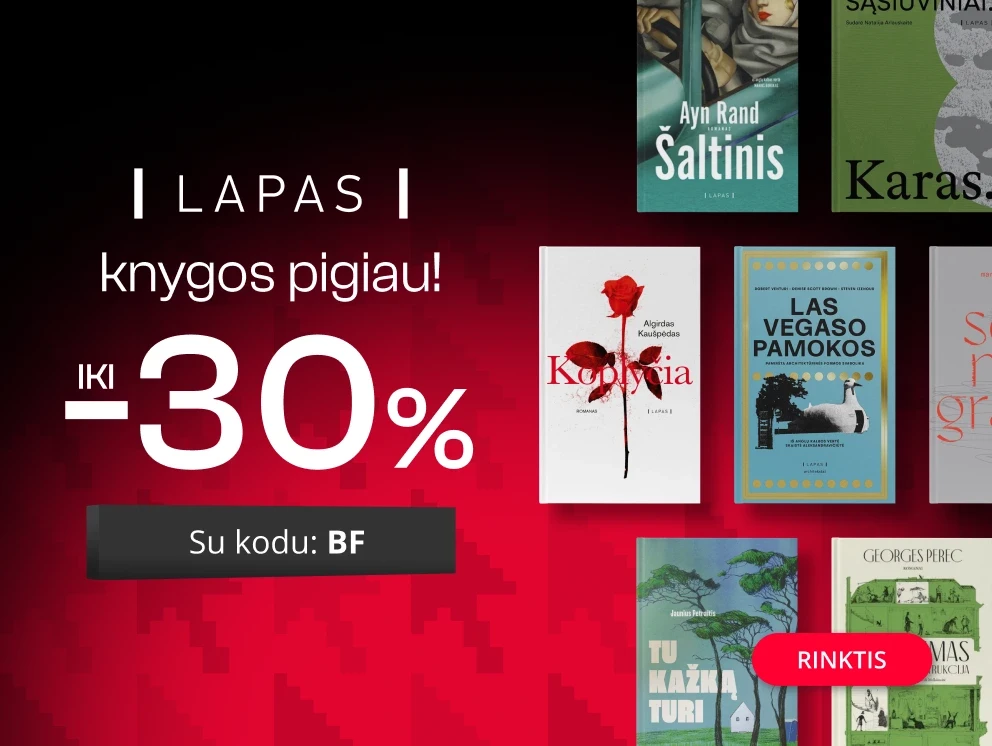 Leidyklos LAPAS knygoms iki -30% extra nuolaidos!