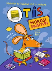 Otis mokosi skaityti. Užduotys su lipdukais 2-5 m. vaikams