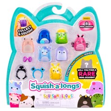 SQUISHMALLOWS SQUISH-A-LONGS Herojai, 8 vnt., 2,5 cm
