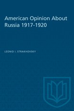 American Opinion About Russia 1917-1920
