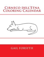 Cirneco dell'Etna Coloring Calendar