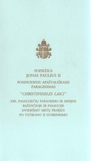 „Christifideles Laici“ Posinodinis apaštališkasis paraginimas