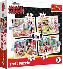 TREFL DISNEY 4 dėlionių rinkinys„Minnie Mouse“ TREFL DISNEY 4 dėlionių rinkinys„Minnie Mouse“