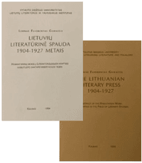 Lietuvių literatūrinė spauda 1904–1927 metais