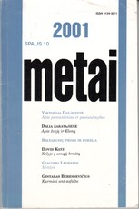 2001 metai. Literatūra, kritika, eseistika