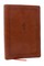 KJV Giant Print End-Of-Verse Reference Bible, Brown Leathersoft, Red Letter, Comfort Print