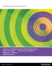 A Survey of Mathematics with Applications: Pearson New International Edition