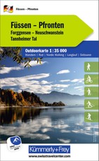 Kümmerly+Frey Outdoorkarte Deutschland 2 Füssen, Pfronten 1:35.000